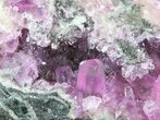 Cobaltoan Calcite Crystal Cluster on Matrix - Morocco #44770-2